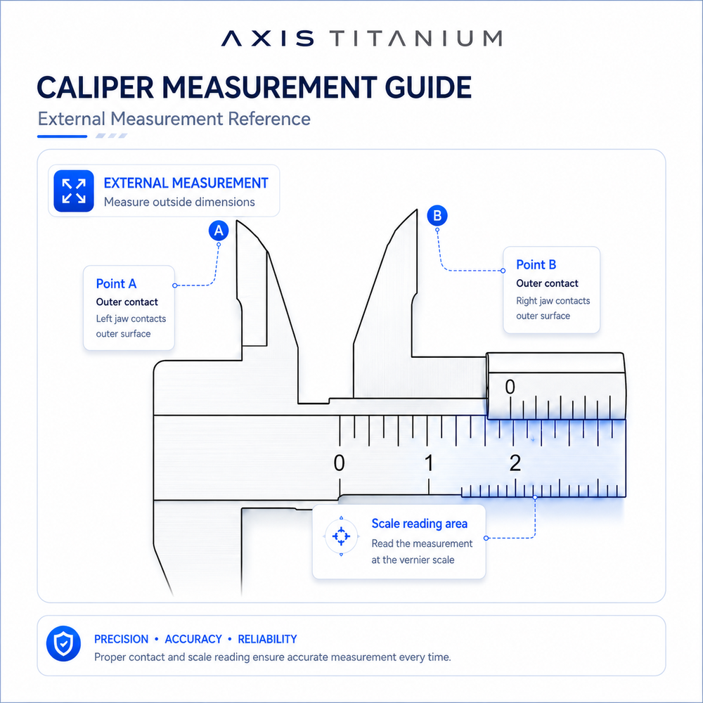 Body jewelry measuring guide