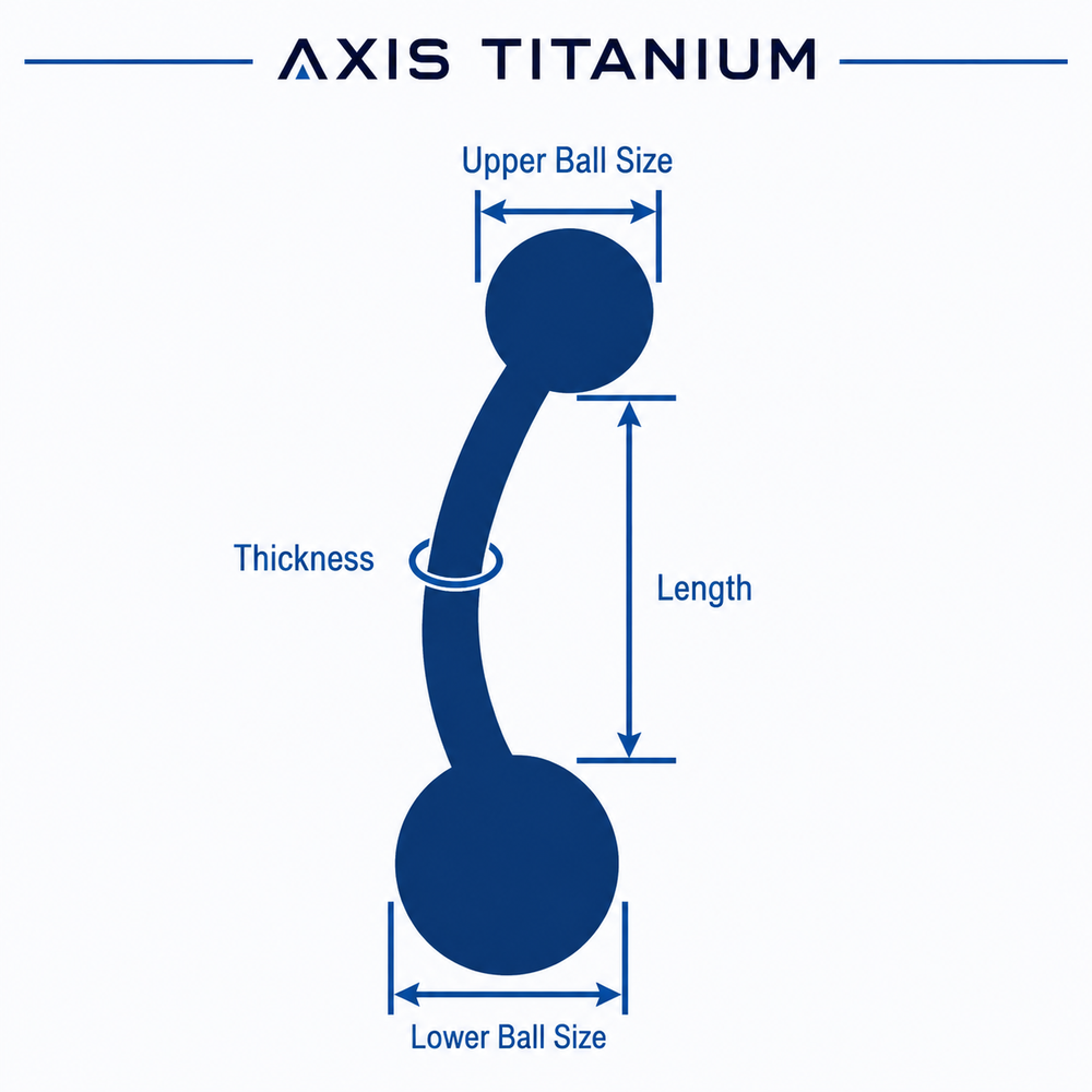 Body jewelry measuring guide