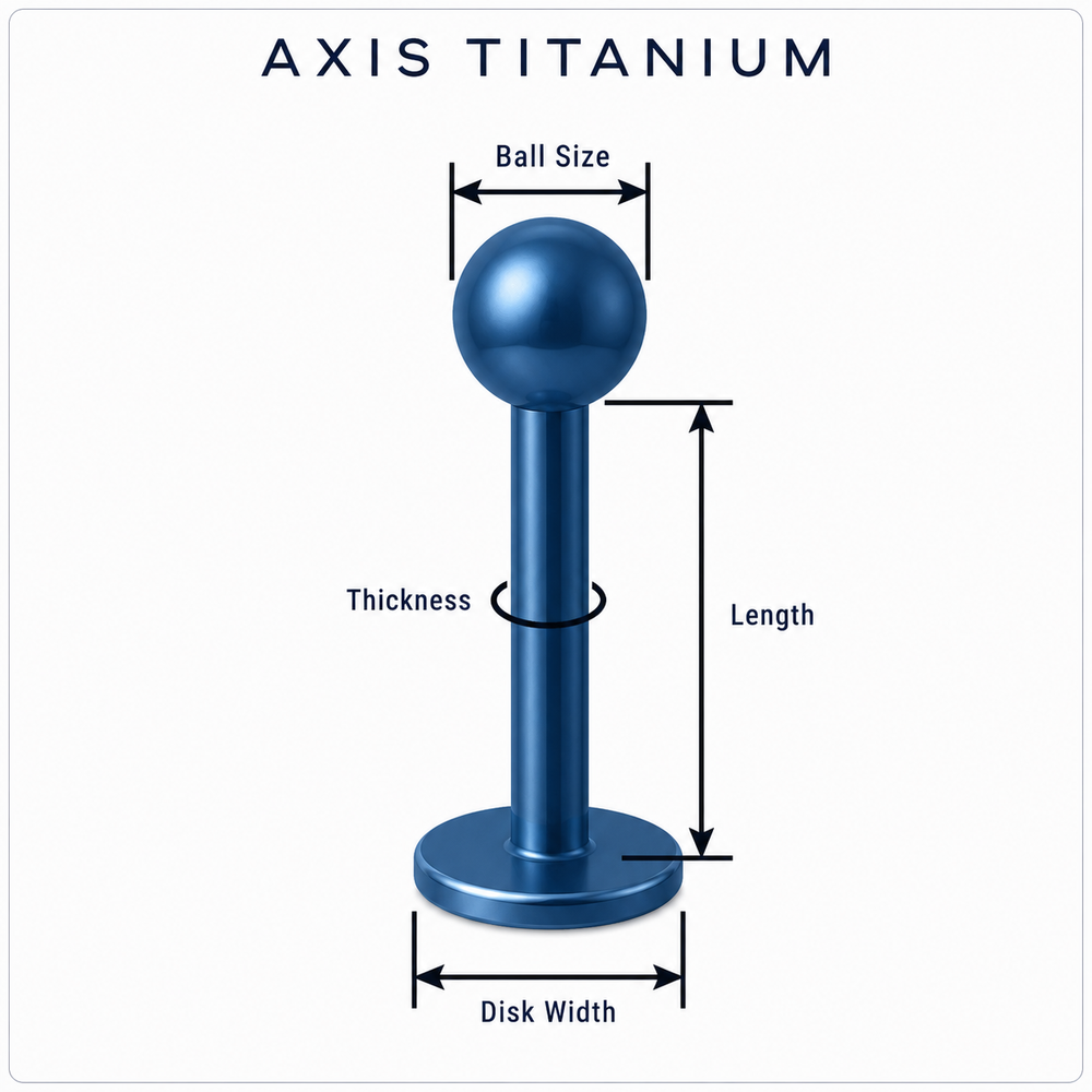 Body jewelry measuring guide