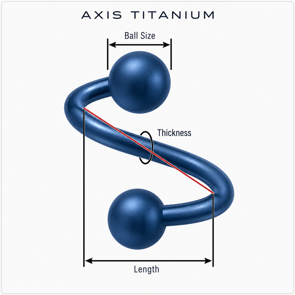 Body jewelry measuring guide