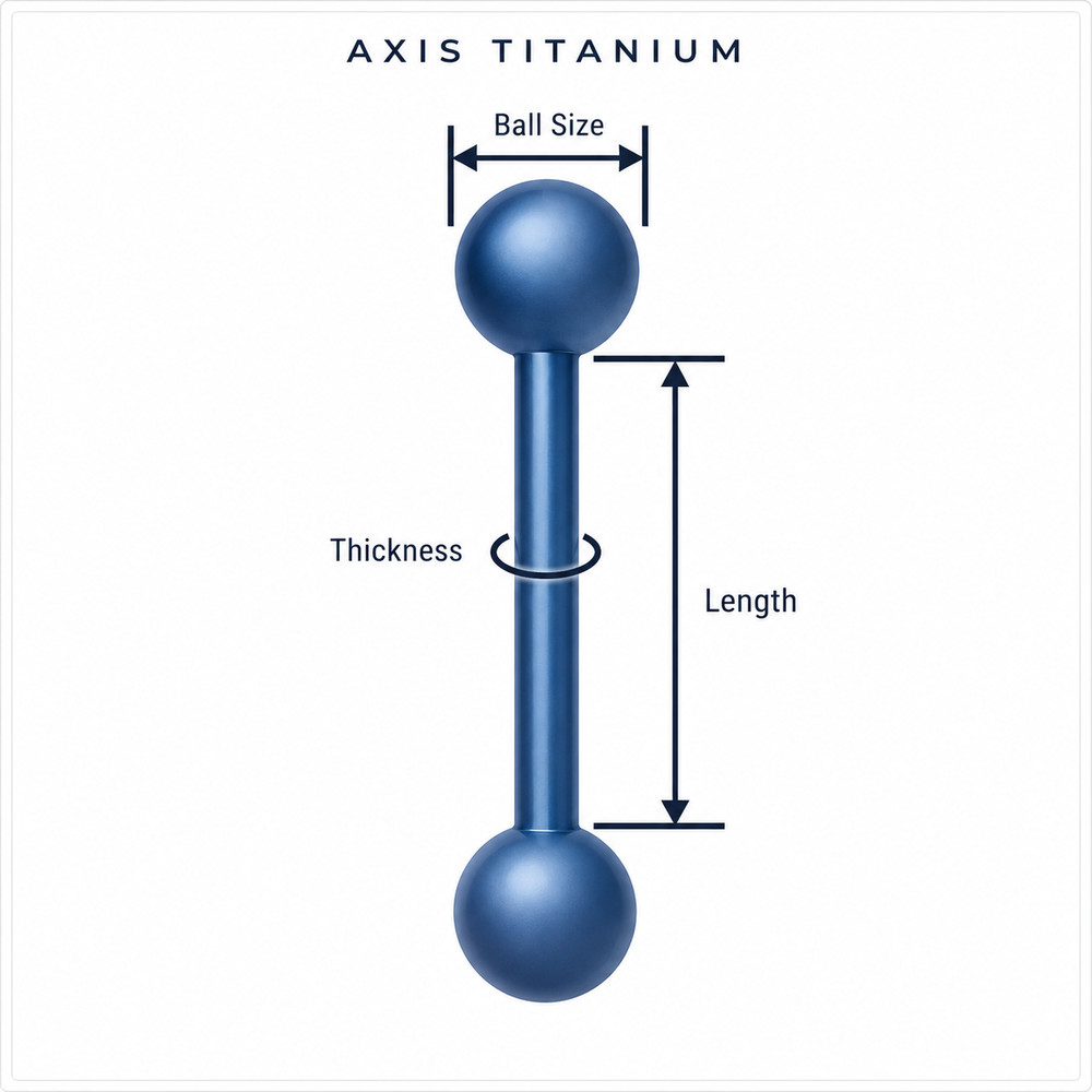 Body jewelry measuring guide