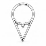 Pack of 5 – ASTM F136 Titanium Segment Ring – Natural Titanium Chevron, Ribbed Fan & Beaded Hoop
