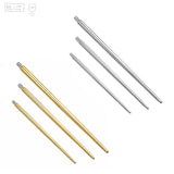 Pack of 5 G23 ASTM F136 Titanium Body Jewelry Part | 24K Gold Plated Piercing Insertion Pin Jewelry Tool for Installation