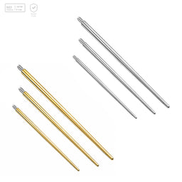 Pack of 5 G23 ASTM F136 Titanium Body Jewelry Part | 24K Gold Plated Piercing Insertion Pin Jewelry Tool for Installation