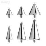 Pack of 5 G23 ASTM F136 Titanium Body Jewelry Part | Gold Children's Lip Stud Jewelry Spike Labret Piercing Engagement Party