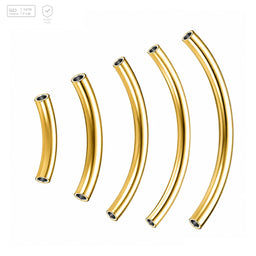 Pack of 5 G23 ASTM F136 Titanium Body Jewelry Part | Surgical Curved Barbell Pins Accessories