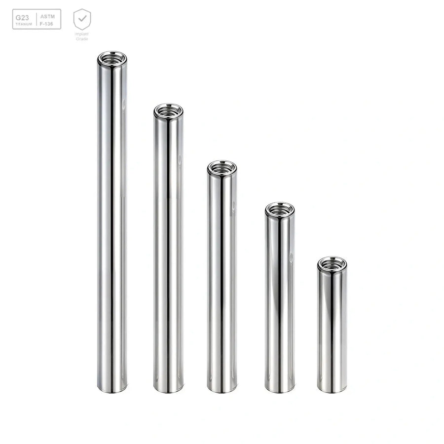 Titanium Plain Straight Barbell Shaft