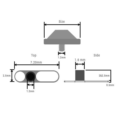 Body jewelry measuring guide
