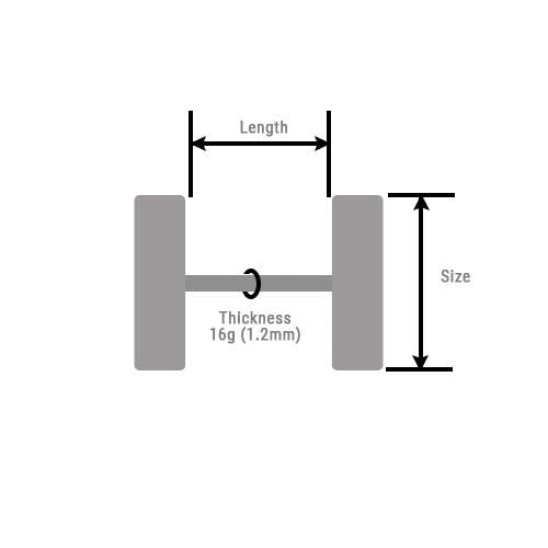 Body jewelry measuring guide