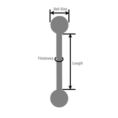 Body jewelry measuring guide