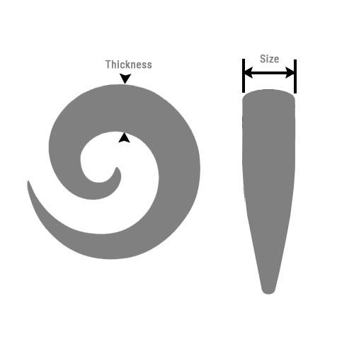Body jewelry measuring guide