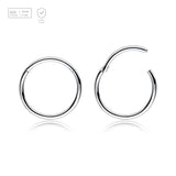 Bulk Package of 10 Titanium G23 hinged segment rings, Thickness 0.8mm - G23 ASTM F-136 implant grade titanium body jewelry