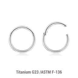 Wholesale Lot of 10 Titanium G23 hinged segment rings, Thickness 1.2mm
