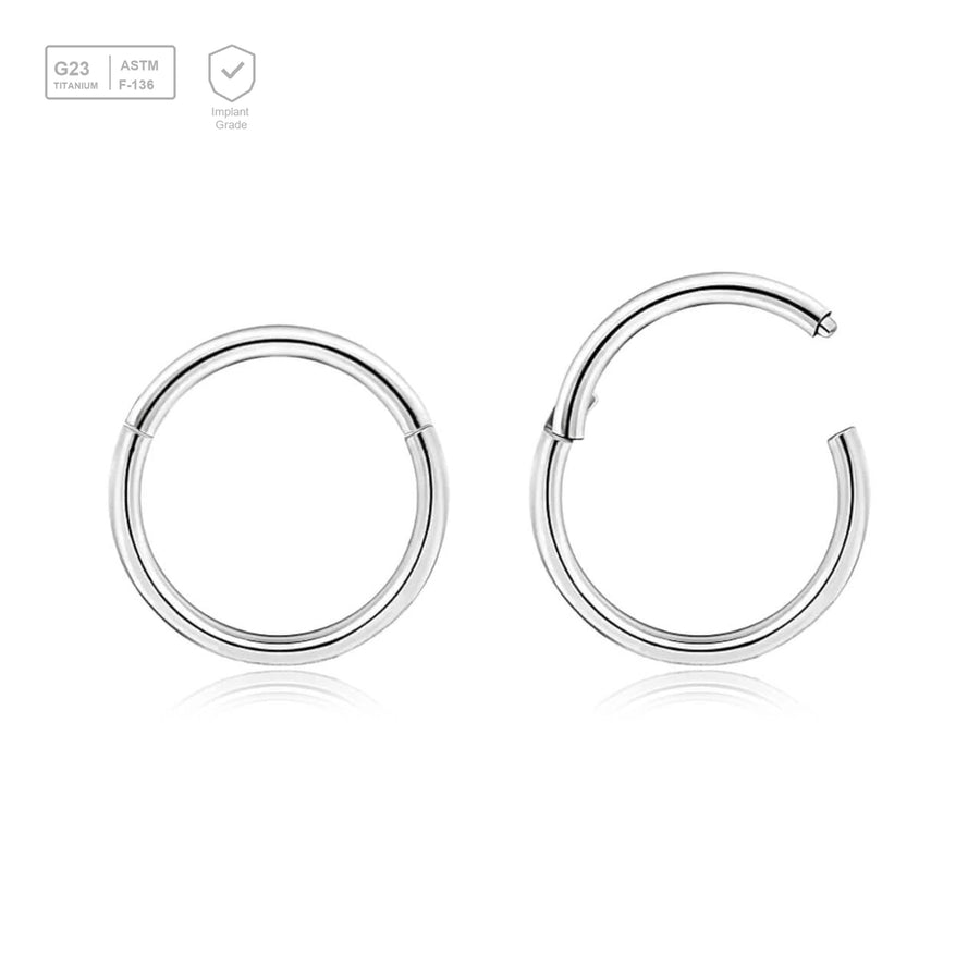 Wholesale Lot of 10 Titanium G23 hinged segment rings, Thickness 1.2mm - G23 ASTM F-136 implant grade titanium body jewelry