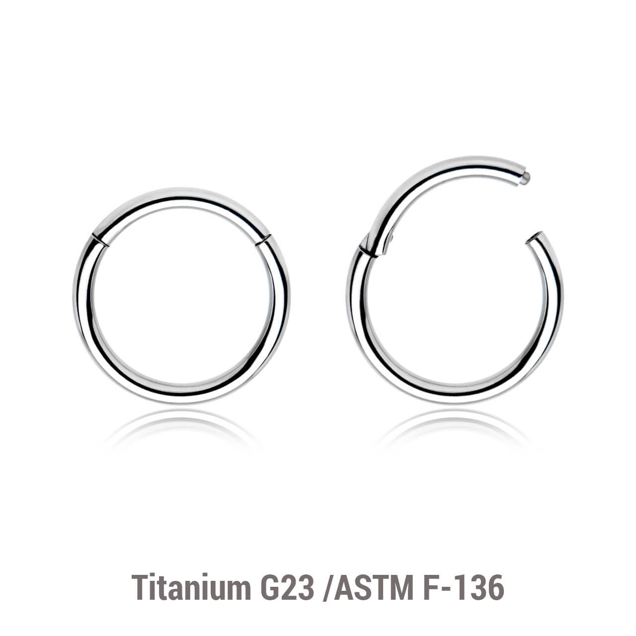 Wholesale Lot of 10 Titanium G23 hinged segment rings, Thickness 1.6mm