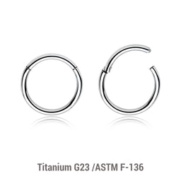 Wholesale Lot of 10 Titanium G23 hinged segment rings, Thickness 1.6mm