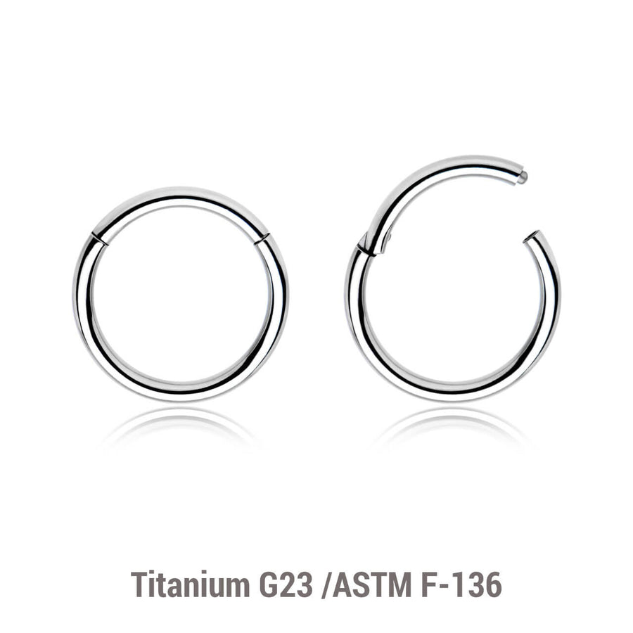 Wholesale Lot of 10 Titanium G23 hinged segment rings, Thickness 1.6mm