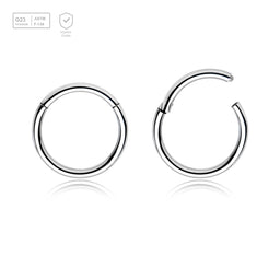 Wholesale Lot of 10 Titanium G23 hinged segment rings, Thickness 1.6mm - G23 ASTM F-136 implant grade titanium body jewelry