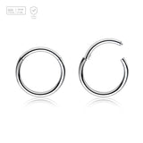 Wholesale Pack of 10 Titanium G23 hinged segment rings, Thickness 1mm - G23 ASTM F-136 implant grade titanium body jewelry